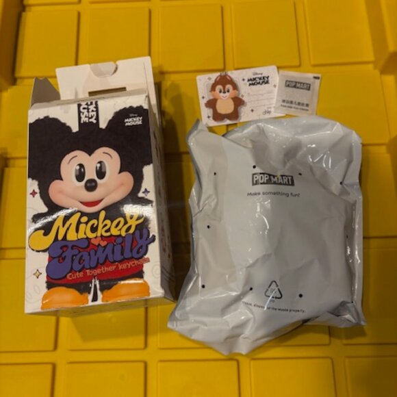NEW- Pop Mart Mickey Family Cute together keychain Blind Box - Chip - Picture 1 of 2